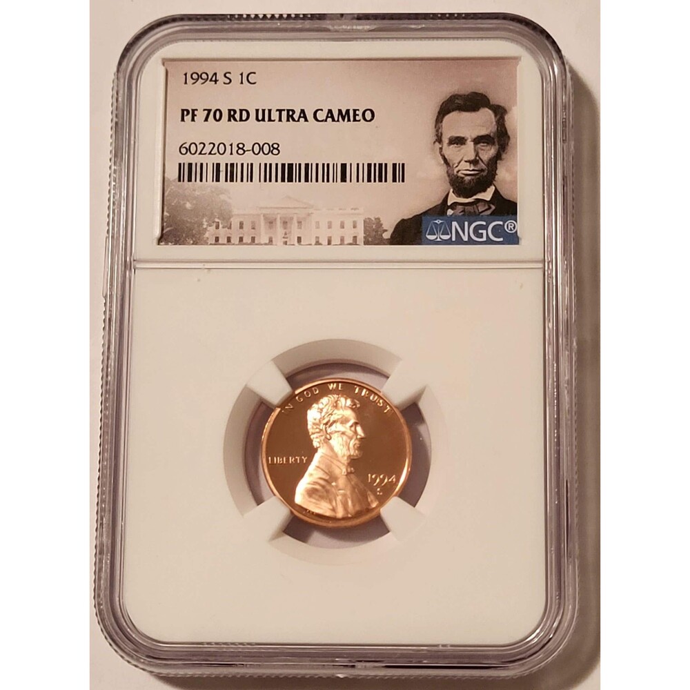 1994 S Lincoln Memorial Cent Proof PF70 UC NGC Portrait Label